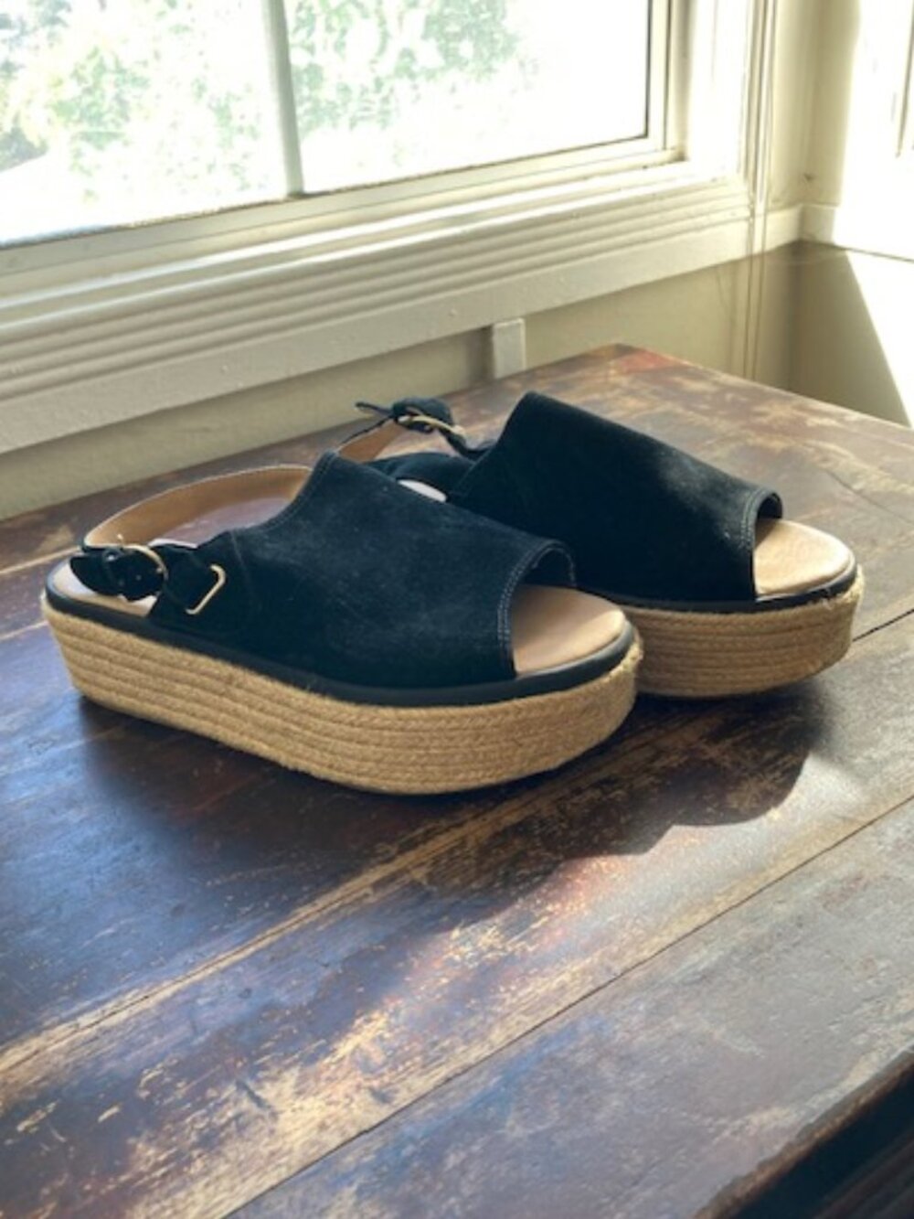 Sperry Black Suede Espadrilles